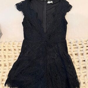 Superdown Black Lace romper